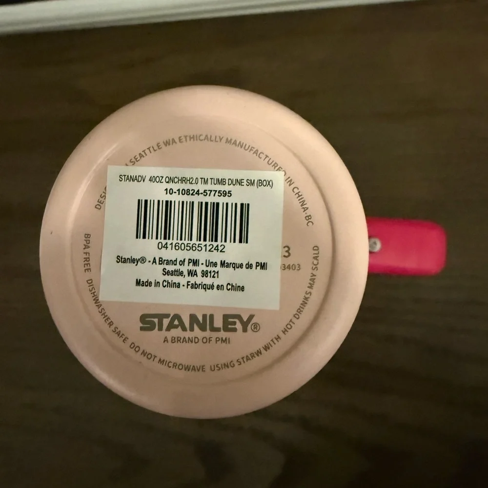 Stanley Pink Insulated Mug with Hot Pink Handle 40oz